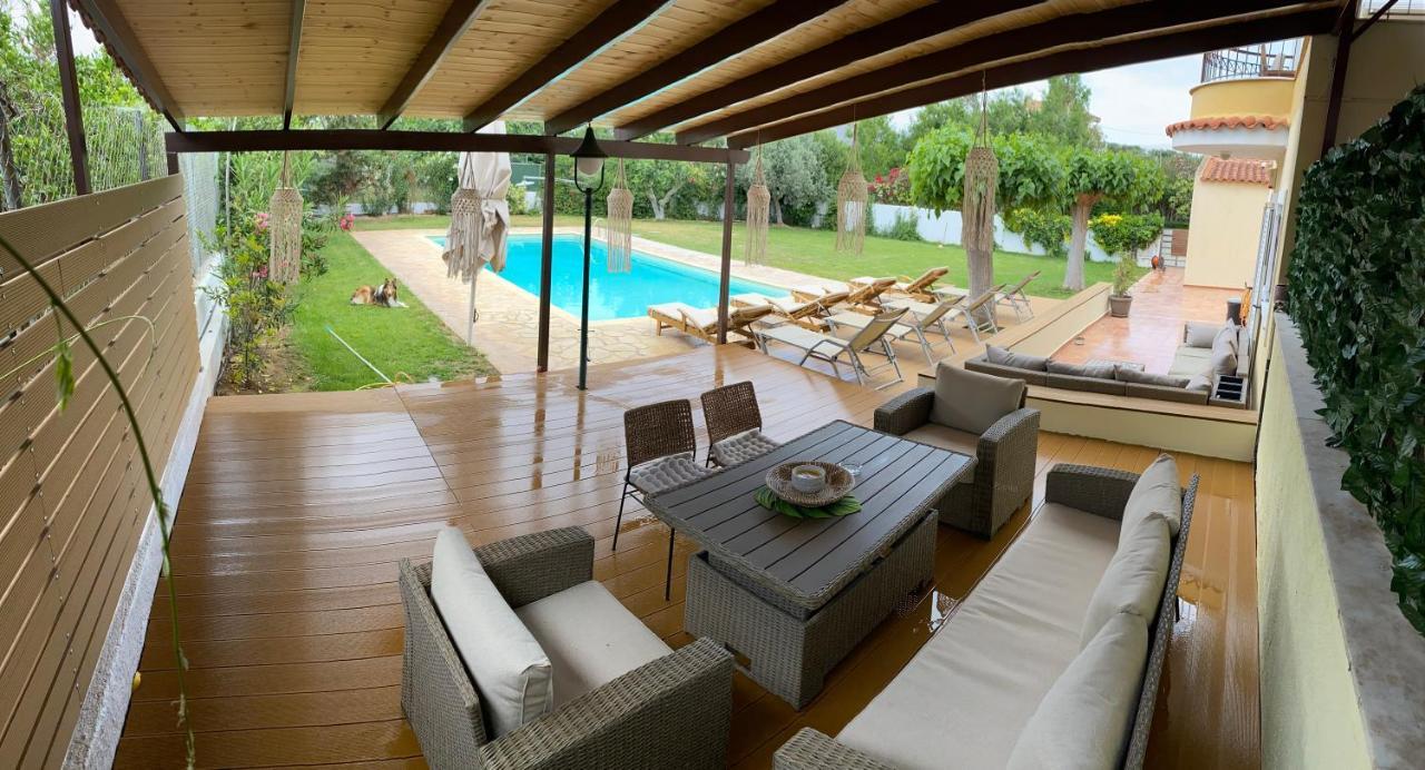 Agios Georgios  Relaxing Villa With Swimming Pool And Garden מראה חיצוני תמונה